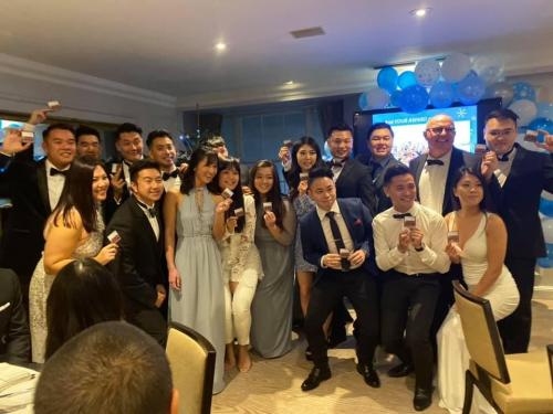 Group awards night shot